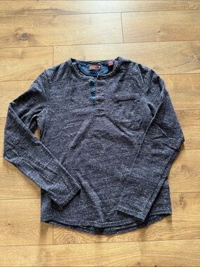 Scotch and Soda Navy Men’s Henley/Long Sleeve